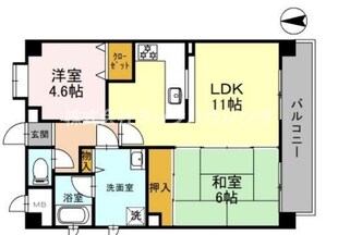 マンション末広の物件間取画像